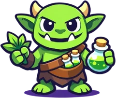 Bitters, a little goblin with potions and herbs